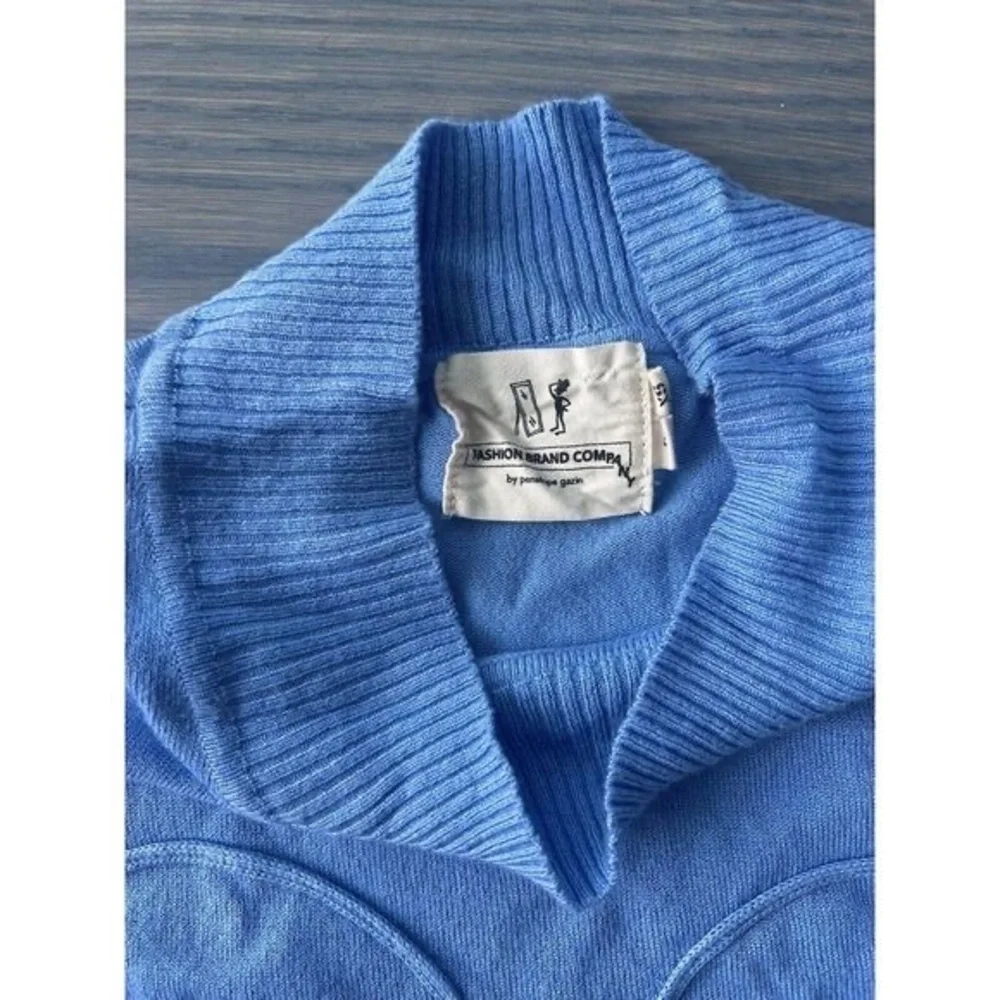 Fashion Brand Company Penelope Gazin Blue Anatomy Crop Top XS - Picture 3 of 6